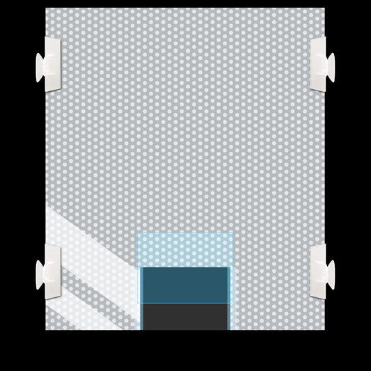 Tank separator with connecting door for 60cm